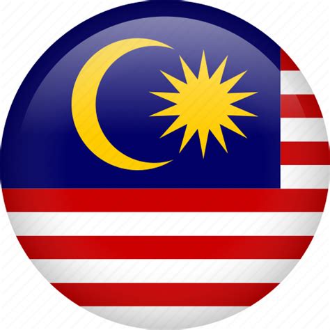 malaysia flag circle icon